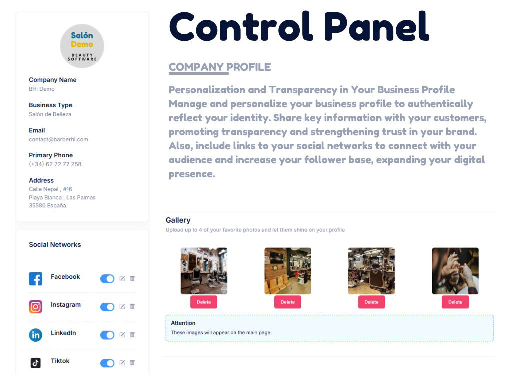 Website + App  For Barbershops, Hairdressers and Beauty Salons