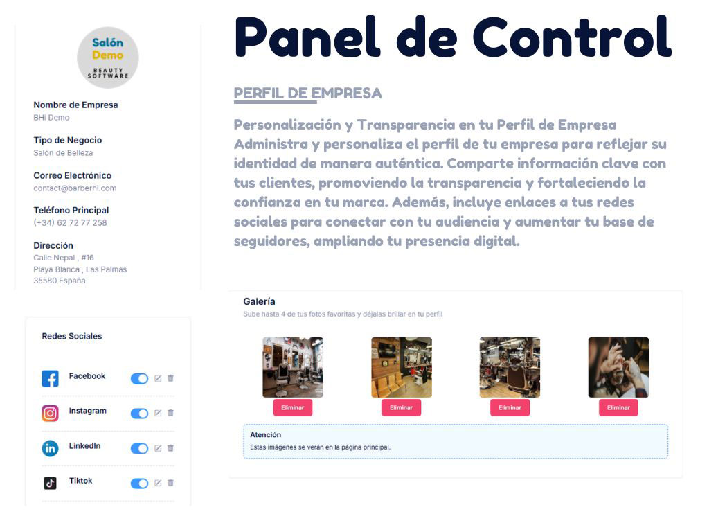 Página Web + Aplicación  Para Barberías, Peluquerías y Salones de Belleza