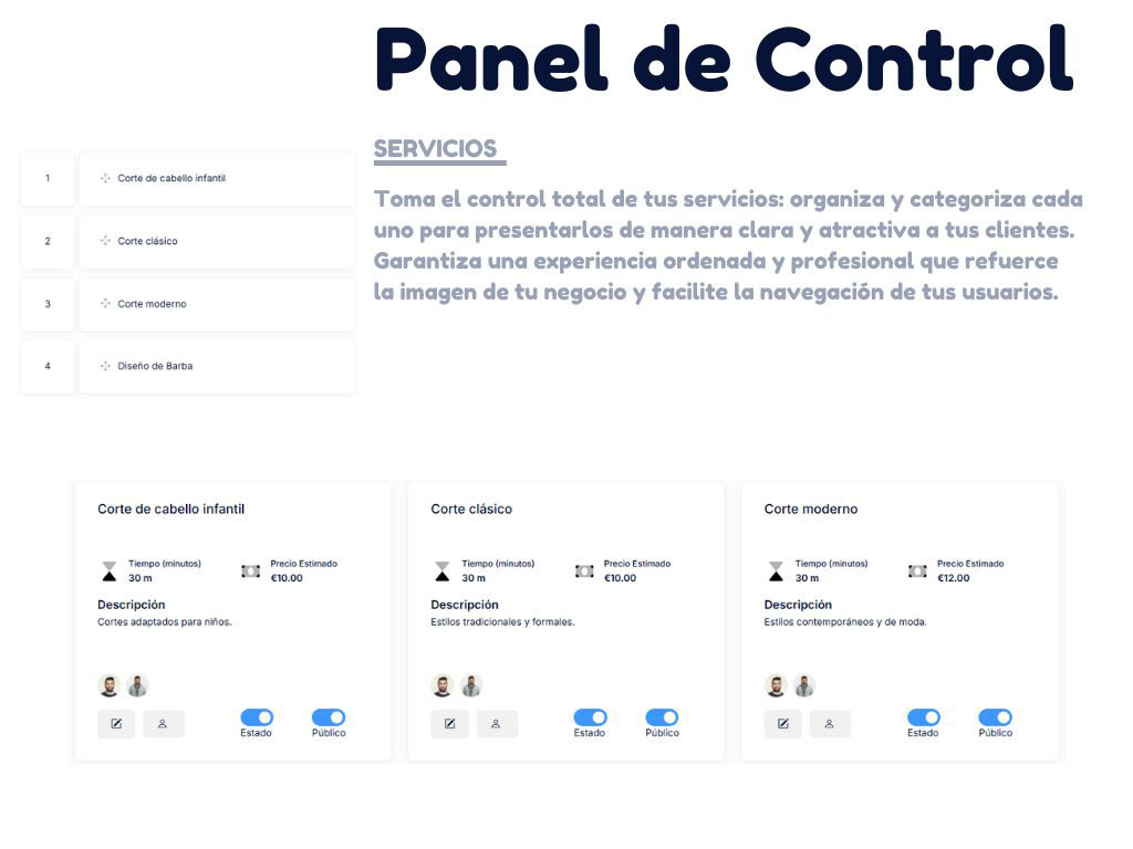 Página Web + Aplicación  Para Barberías, Peluquerías y Salones de Belleza