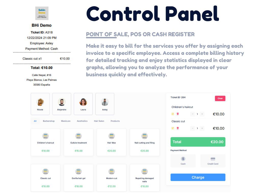 Website + App  For Barbershops, Hairdressers and Beauty Salons